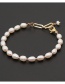Fashion White Pearl Stainless Steel Beaded Bracelet