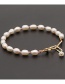 Fashion White Pearl Stainless Steel Beaded Bracelet