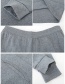 Fashion Round Neck Dark Gray Thin Slim V-neck Mens Thermal Underwear Set