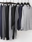 Fashion Dark Gray Round Neck Thin Slim-fit Mens Thermal Underwear Set