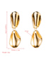 Fashion Golden Alloy Plating Geometric Bump Earrings