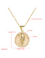 Fashion Golden Elephant Micro Inlaid Zircon Pendant 18k Gold Plated Stainless Steel Necklace