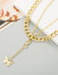 Fashion Silver Double Thick Chain Butterfly Pendant Necklace