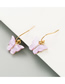 Fashion Yellow Butterfly Acrylic Alloy Earrings
