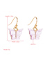 Fashion Off-white Butterfly Acrylic Alloy Earrings