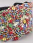 Fashion Color Broad Brim Headband With Diamonds And Flowers