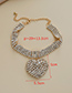 Fashion Silver Color Alloy Diamond Love Necklace