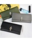 Fashion Green Small Leaf Flap Long Wallet