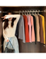 Fashion Apricot Solid Color Round Neck Long Sleeve Bottoming Shirt