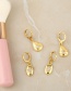 Fashion Water Drop Geometric Drop Copper Inlaid Zircon Earrings