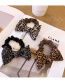 Fashion White Leopard Leopard Bow Bow Bow Hair Rope