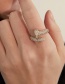 Fashion Silver Color Micro-set Zircon Nail Ring