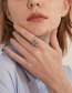 Fashion Silver Color Micro-set Zircon Nail Ring
