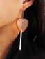 Fashion Blue Love Lollipop Alloy Resin Earrings