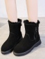 Fashion Khaki Thickened Warm Round Toe Mid-tube Snow Boots