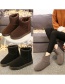 Fashion Brown Anti-slip Mid-step Thickened And Velvet Snow Boots