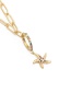 Fashion Starfish Gold-plated Copper Necklace With Zirconium Starfish