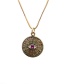 Fashion Devils Eye O Child Chain Gold Micro-set Zircon Eyes Round Necklace