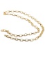 Fashion 70mm Chain Copper Gold-plated Thick Chain Hollow Necklace