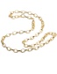 Fashion 60mm Chain+c Gold-plated Copper Necklace With Micro-inlaid Zircons
