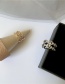 Fashion Gold Color Pig Nose Diamond Alloy Open Ring