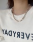 Fashion Gold Color Thick Chain Geometric Alloy Hollow Necklace