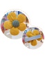 Fashion Yellow Bow + Yellow Flowers Small Flower Butterfly Combined With Gold Childrens Hairpin