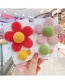 Fashion Caramel Flower [2-piece Set] Flower Plush Alloy Hit Color Children Hairpin