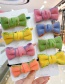 Fashion Orange Bow [hair Rope] Bowknot Fabric Alloy Childrens Hair Rope Hairpin