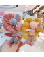 Fashion Green Flower Series [2 Piece Set] Flower Cherry Wool Knitted Childrens Hair Rope Hairpin