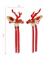 Fashion Pearl Pink Antlers Christmas Antler Resin Flower Hairpin For Children