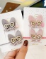 Fashion Light Blue Glasses Animal Color Contrast Fabric Alloy Childrens Hairpin Hair Rope