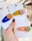Fashion Purple Hairpin Knitted Woolen Yarn Hit Color Alloy Hairpin For Children