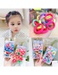 Fashion Boxed Dark Color 100 Pieces Towel Roll Contrast Color Seamless Childrens Hair Rope