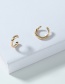 Fashion Golden Set Of 2 Eco-friendly Alloy Geometric Open Ear Clips