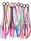 Fashion Dark Purple Childrens Wig Gradient Color Hair Rope Twist Braid
