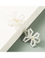 Fashion White Crystal Pearl Handmade Beaded Geometric Earrings