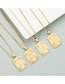 Fashion O Golden 18k Gold Plated Copper Letter Pendant Necklace