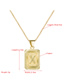 Fashion Q Gold 18k Gold Plated Copper Letter Pendant Necklace