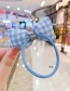 Fashion Yellow Bowknot Checked Childrens Hairpin Hair Rope