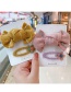 Fashion Yellow Bow Hair Rope + Small Flower Hairpin Knitted Wool Bowknot Childrens Hairpin Hair Rope