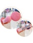 Fashion Pink Hairpin Hair Rope [3-piece Set] Round Button Fabric Alloy Childrens Hairpin Hair Rope