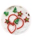 Fashion Khaki Snowflake Pointed Hat Christmas Antlers Santa Hair Ball Fabric Childrens Headband
