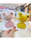 Fashion Pink Bear[2 Piece Set] Bear Fabric Alloy Childrens Hairpin Hair Rope