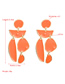 Fashion Orange Multi-layer Geometric Alloy Drip Earrings