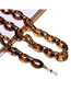 Fashion Amber Acrylic Thick Chain Glasses Chain
