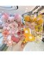 Fashion Pink Bunny Pink Love 3 Piece Set Flower Love Bunny Plaid Geometric Children Hairpin