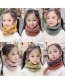 Fashion Dot Model [beige] Reference Age 1-10 Years Old Polka Dot Lattice Thick Knitted Wool Scarf