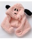 Fashion Pink Puppy Reference Age 6 Months-5 Years Old One Size Puppy And Plush Childrens Woolen Hat