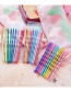 Fashion Wave Pattern Mixed Color 3 Dripping Alloy Contrasting Color Clip Set